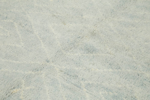 Morocco Mavi Geometrik Yün Pamuk El Dokuma Halısı 234x310 Agacan