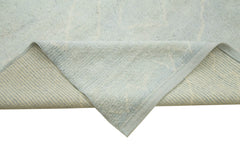 Morocco Mavi Geometrik Yün Pamuk El Dokuma Halısı 277x350 Agacan