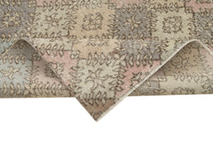 Checkered Kilim Beyaz Damalı Pamuk Yün El Dokuma Halısı 149x282 Agacan