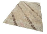 Handgeknüpfter Wollteppich Braun Beige Gemustert 164x255 cm