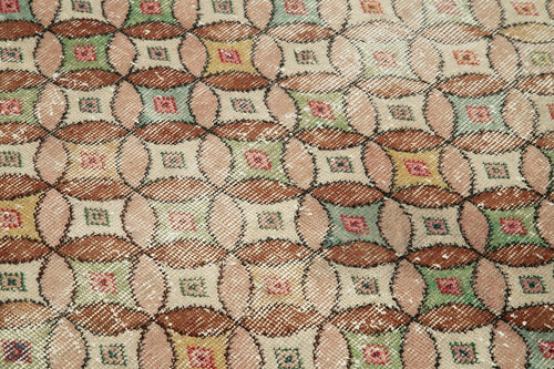 Checkered Kilim Beyaz Damalı Pamuk Yün El Dokuma Halısı 150x216 Agacan