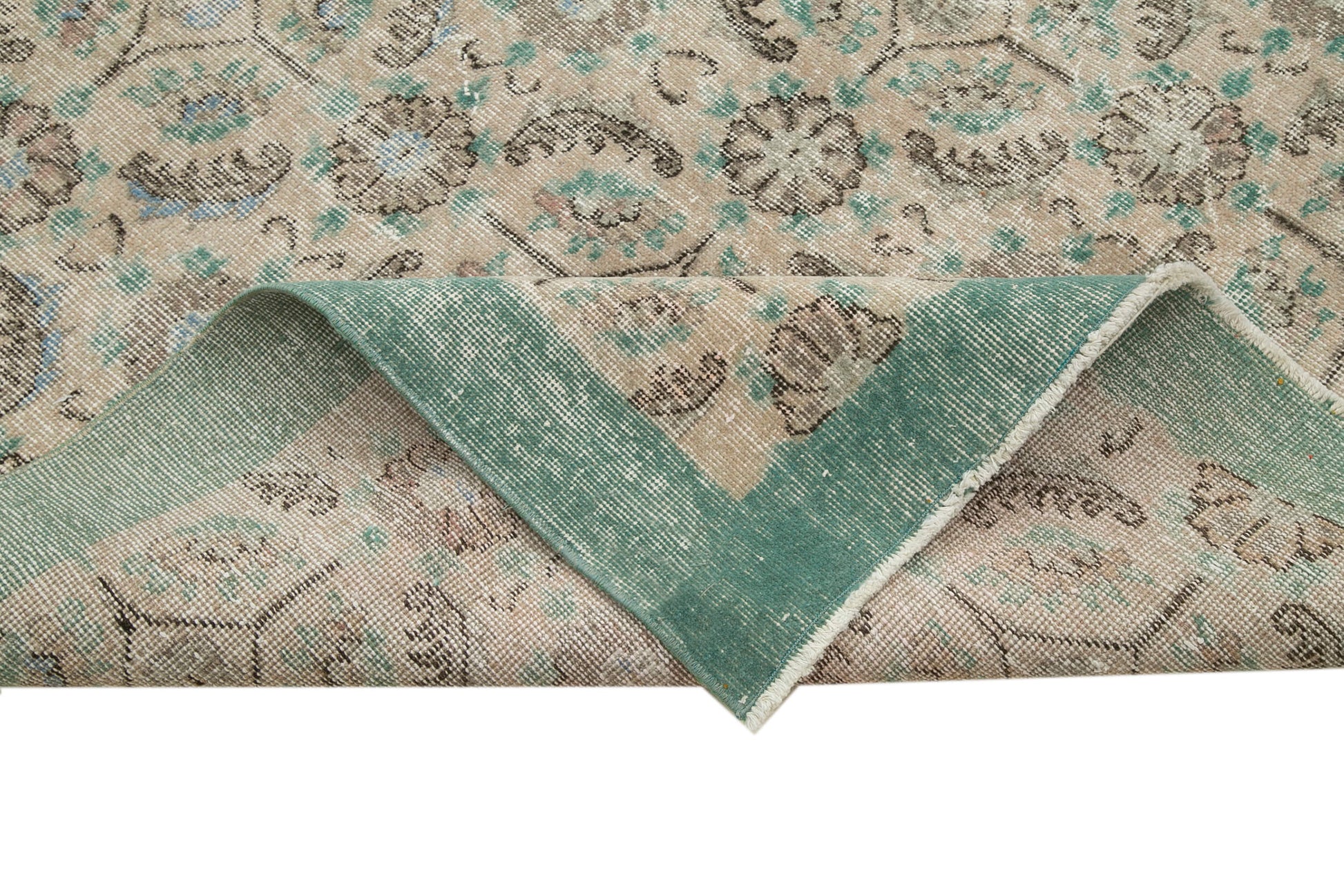 Checkered Kilim Bej Damalı Pamuk Yün El Dokuma Halısı 210x308 Agacan