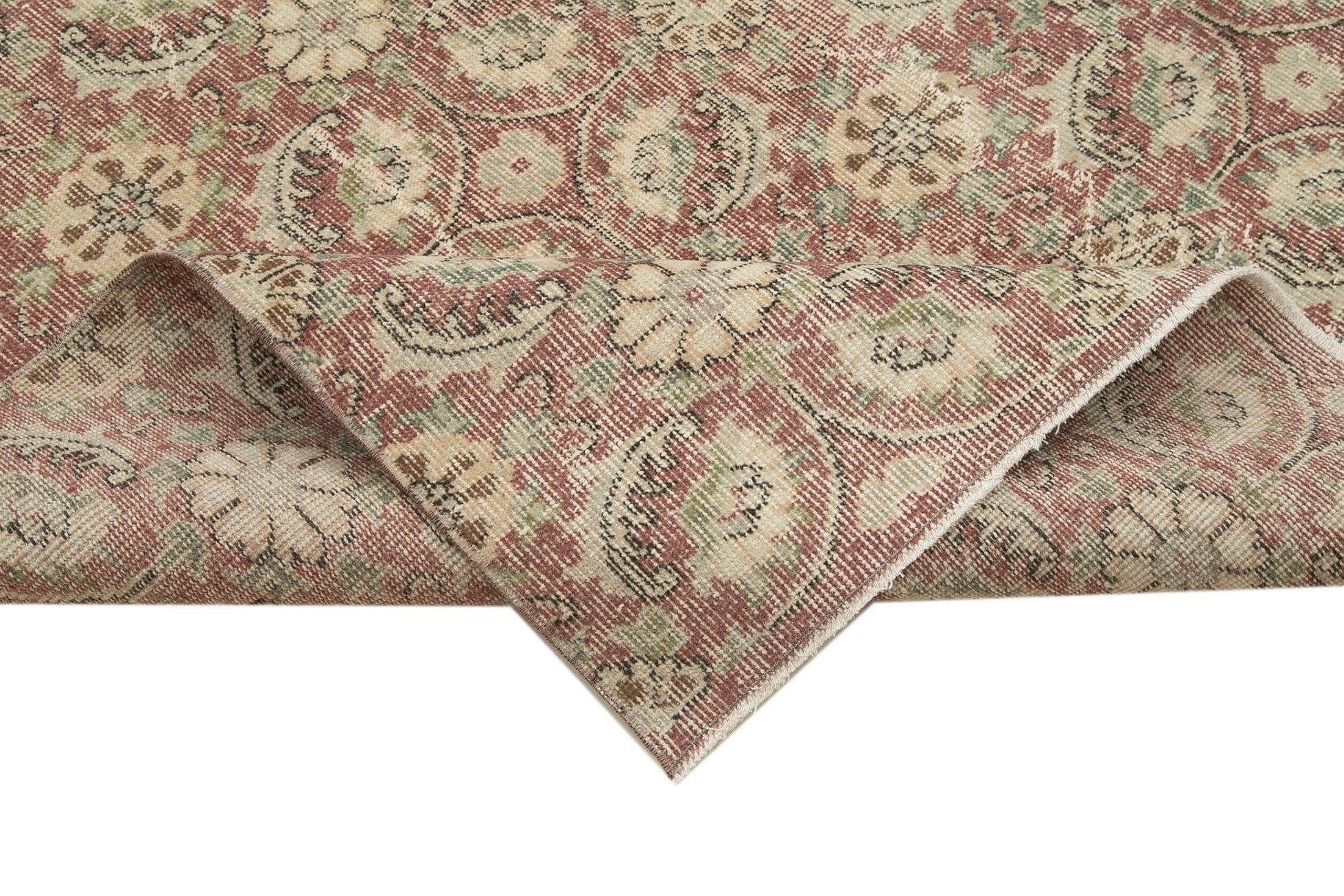 Checkered Kilim Kırmızı Damalı Pamuk Yün El Dokuma Halısı 165x263 Agacan