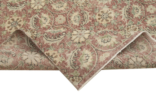 Checkered Kilim Kırmızı Damalı Pamuk Yün El Dokuma Halısı 165x263 Agacan