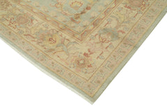 Tebriz Yeşil Klasik Pamuk Yün El Dokuma Halısı 244x305 Agacan