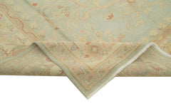 Tebriz Yeşil Klasik Pamuk Yün El Dokuma Halısı 244x305 Agacan