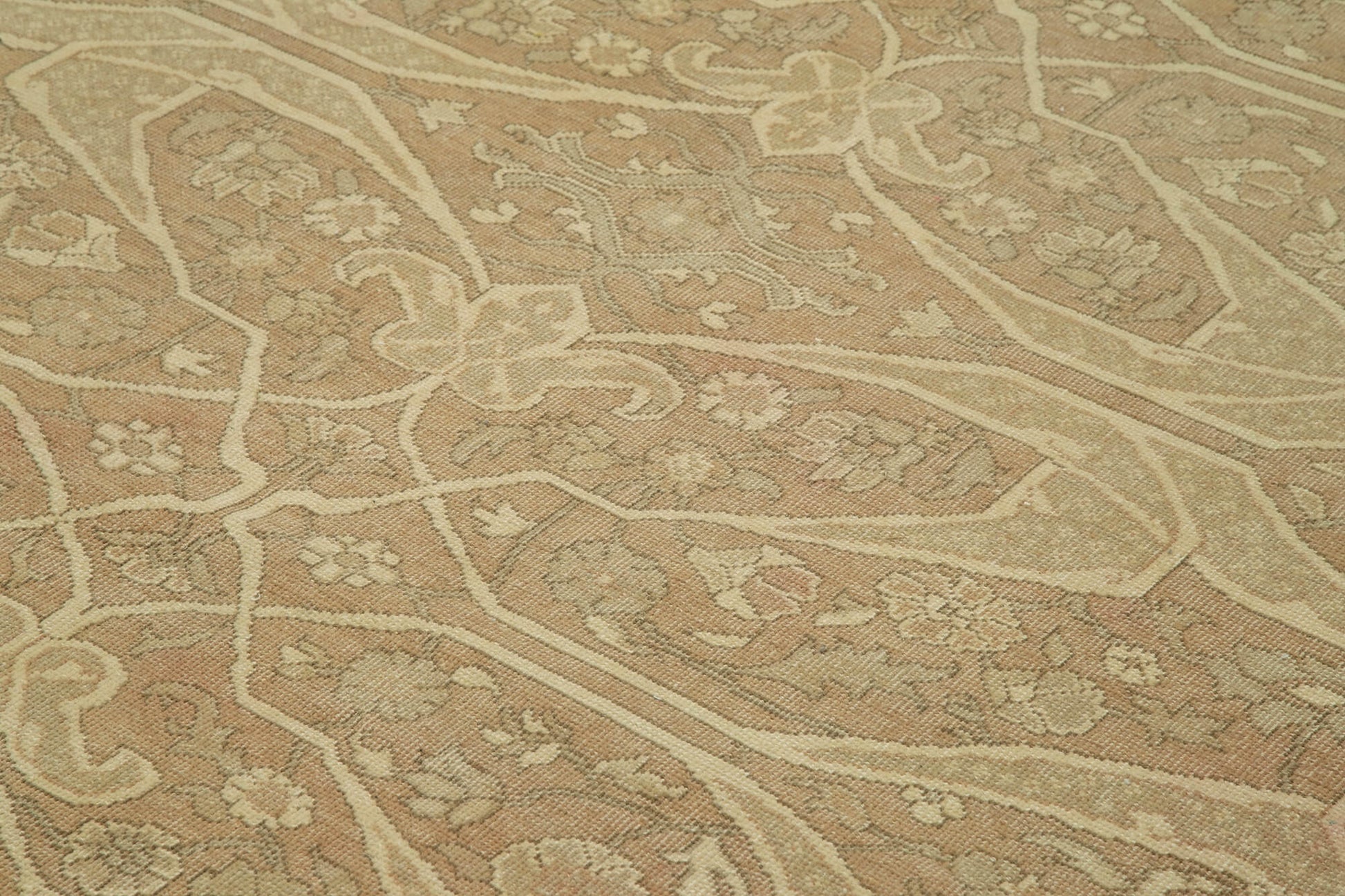 Tebriz Kahverengi Klasik Pamuk Yün El Dokuma Halısı 270x447 Agacan