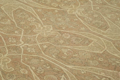 Tebriz Kahverengi Klasik Pamuk Yün El Dokuma Halısı 270x447 Agacan