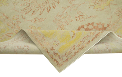 Tebriz Bej Klasik Pamuk Yün El Dokuma Halısı 262x357 Agacan