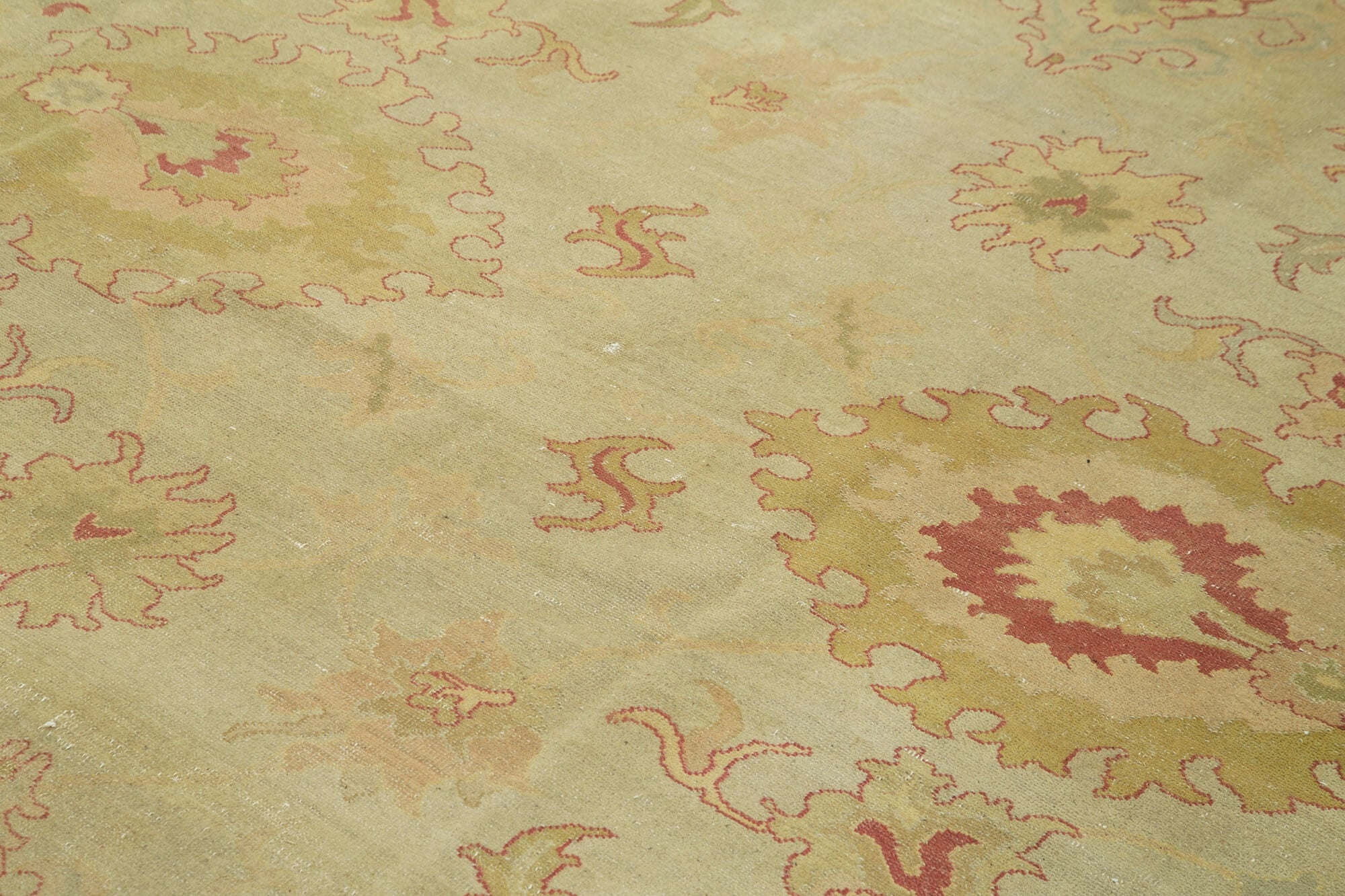 Tebriz Bej Klasik Pamuk Yün El Dokuma Halısı 247x305 Agacan