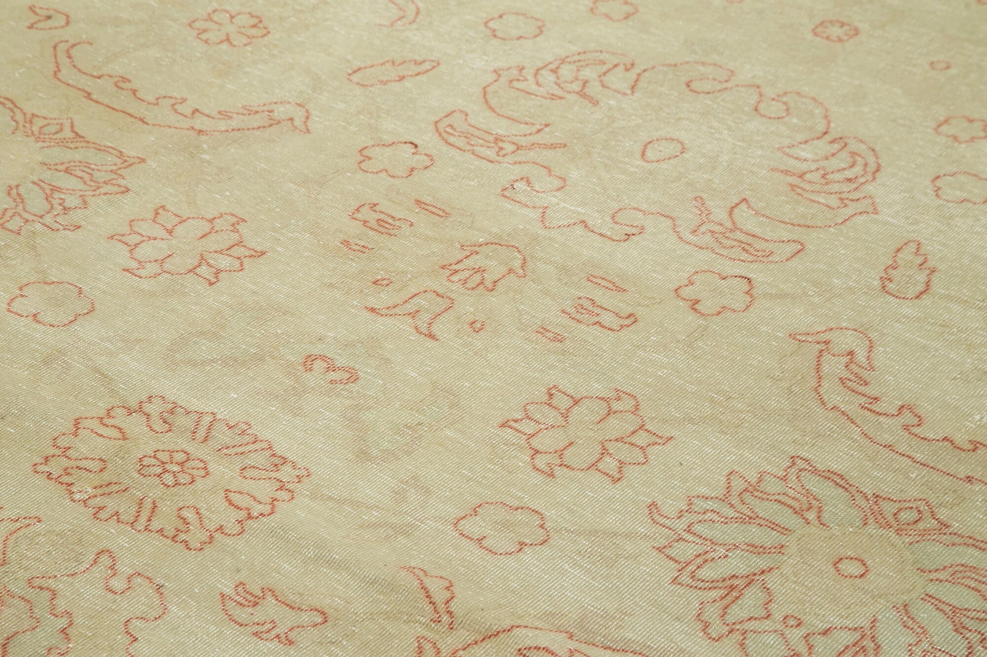 Tebriz Bej Klasik Pamuk Yün El Dokuma Halısı 264x353 Agacan