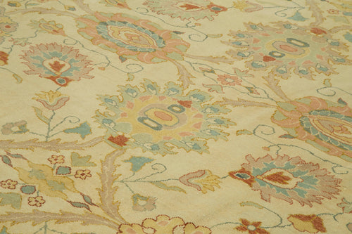 Tebriz Bej Klasik Pamuk Yün El Dokuma Halısı 295x354 Agacan