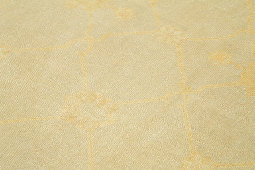 Tebriz Sarı Klasik Pamuk Yün El Dokuma Halısı 183x276 Agacan