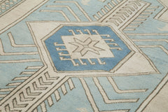 Tebriz Mavi Klasik Pamuk Yün El Dokuma Halısı 220x315 Agacan