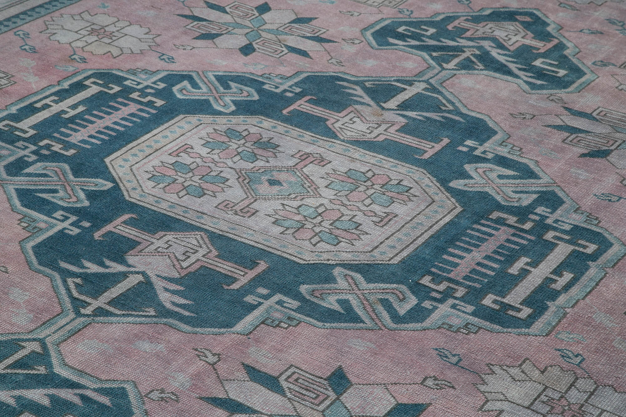 Tebriz Mor Klasik Pamuk Yün El Dokuma Halısı 293x410 Agacan