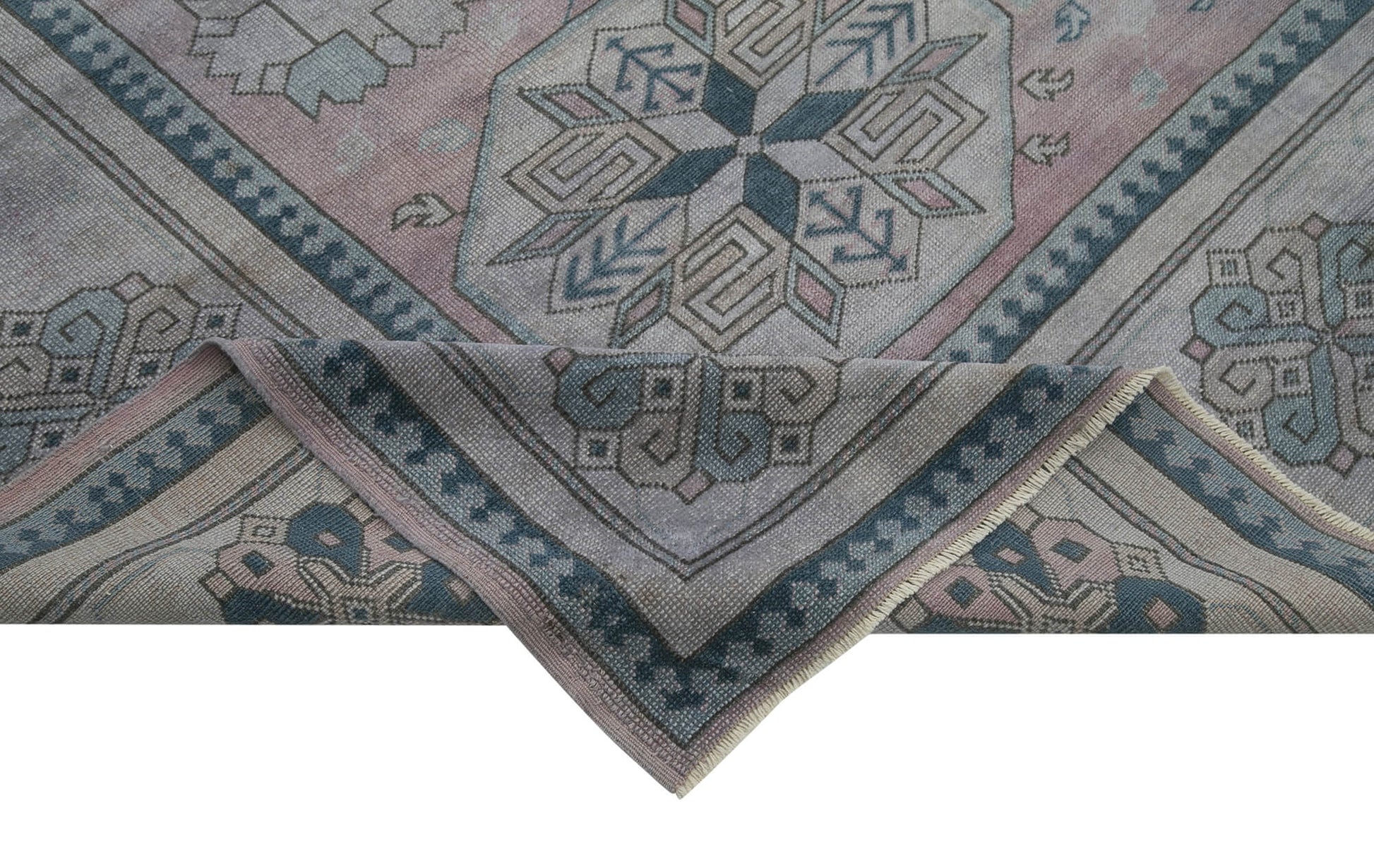 Tebriz Mor Klasik Pamuk Yün El Dokuma Halısı 293x410 Agacan