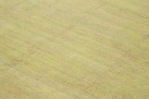 Tebriz Yeşil Klasik Pamuk Yün El Dokuma Halısı 273x374 Agacan