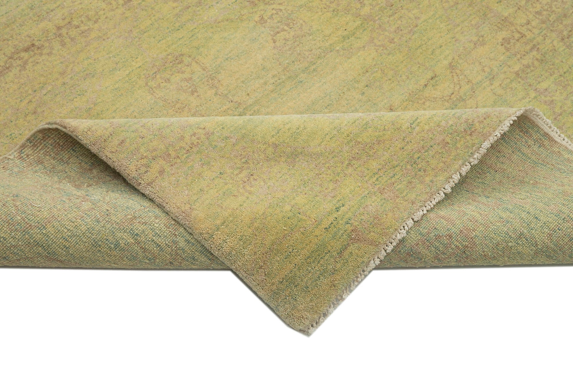 Tebriz Yeşil Klasik Pamuk Yün El Dokuma Halısı 273x374 Agacan