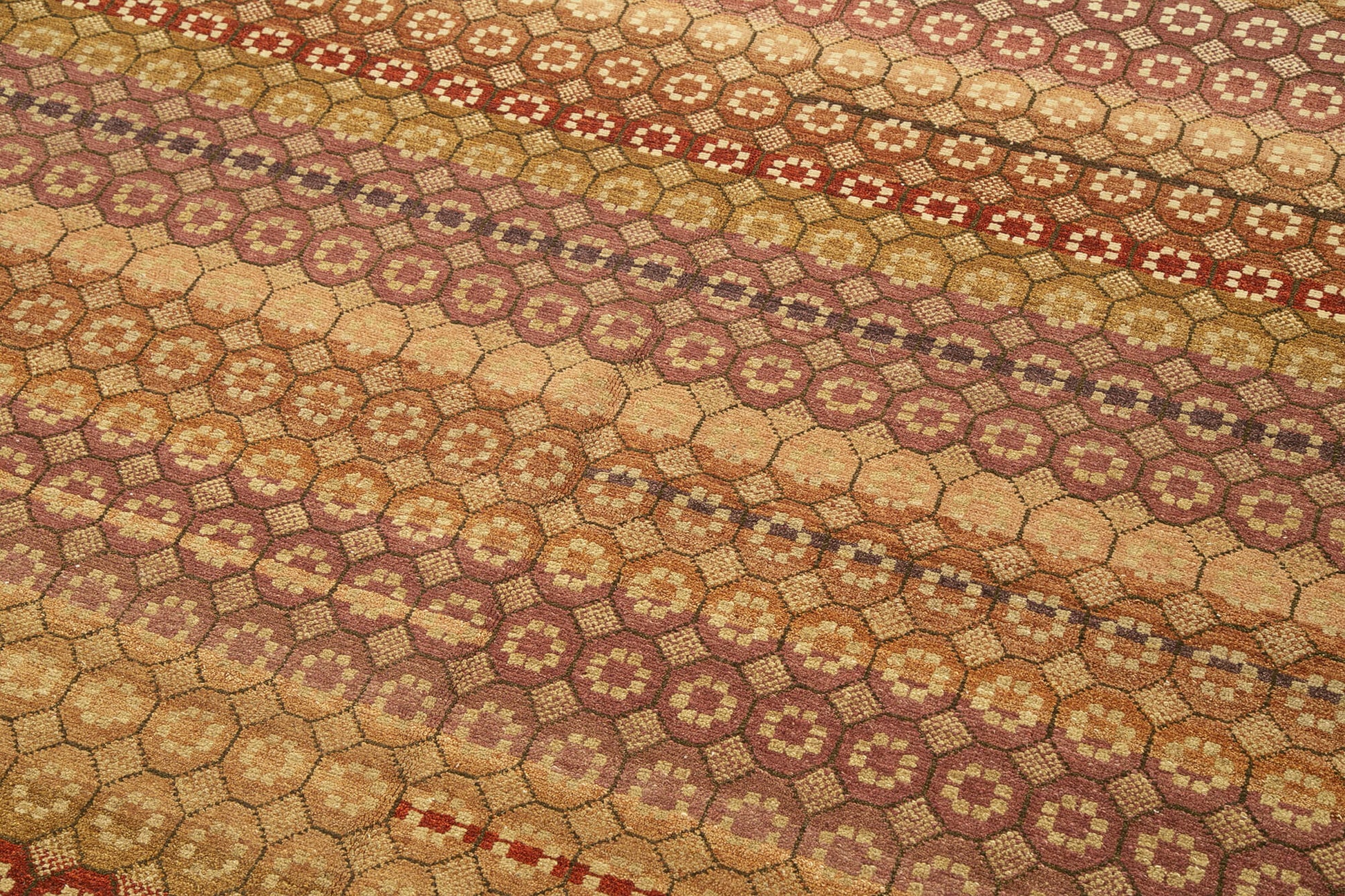 Tebriz Kırmızı Klasik Pamuk Yün El Dokuma Halısı 250x303 Agacan