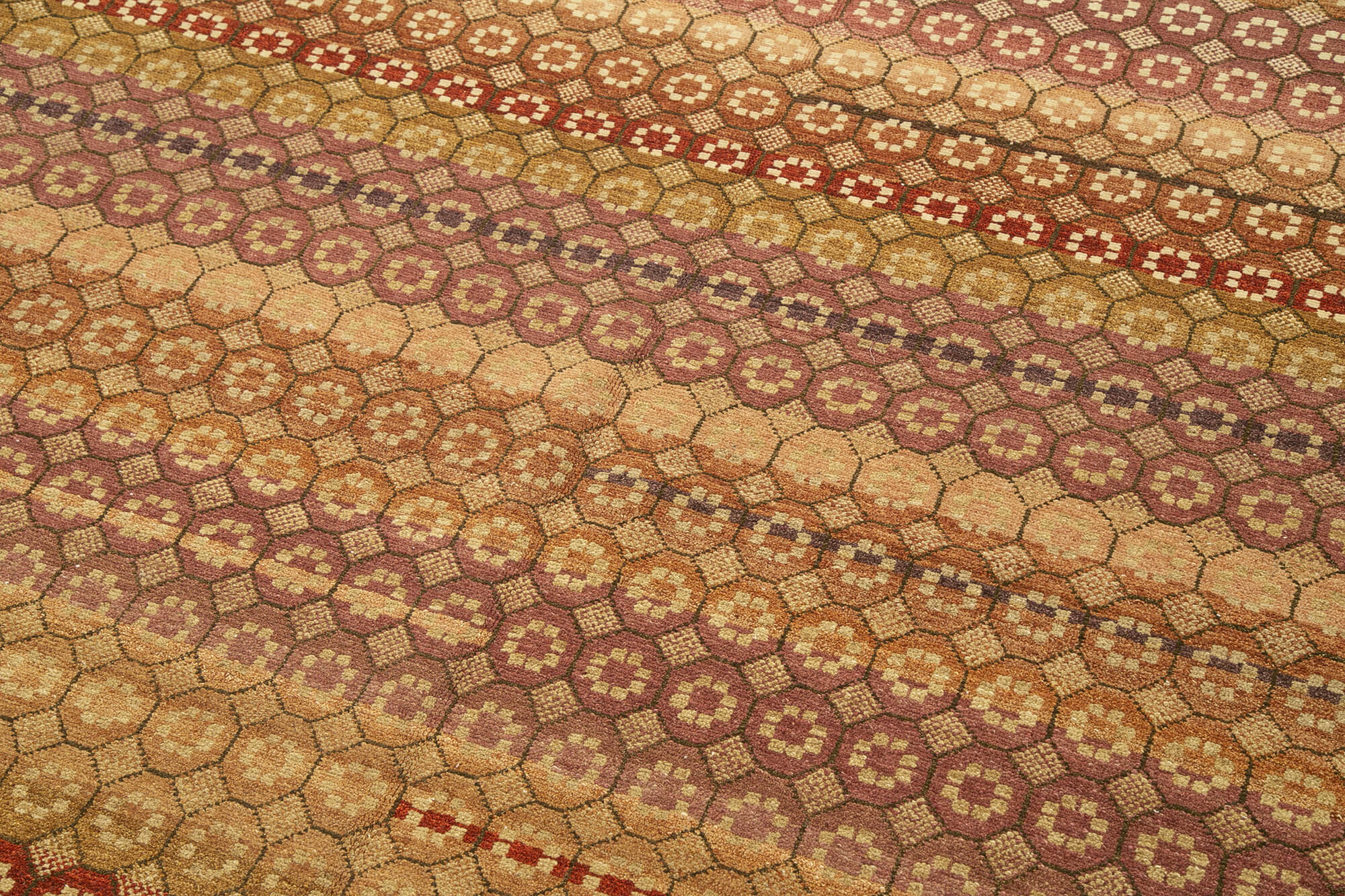 Tebriz Kırmızı Klasik Pamuk Yün El Dokuma Halısı 250x303 Agacan