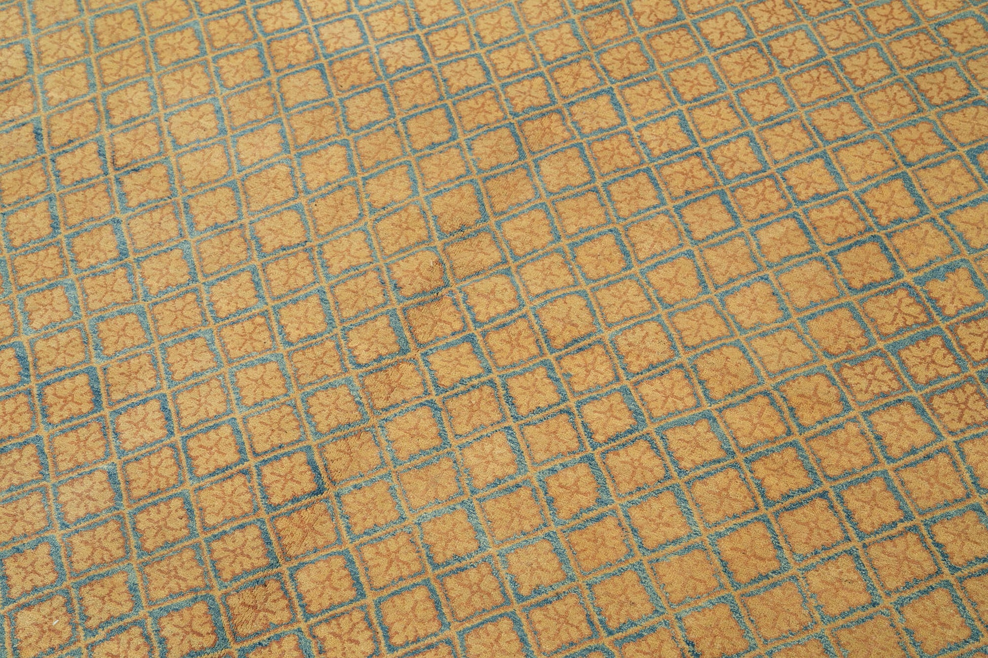 Tebriz Sarı Klasik Pamuk Yün El Dokuma Halısı 246x303 Agacan