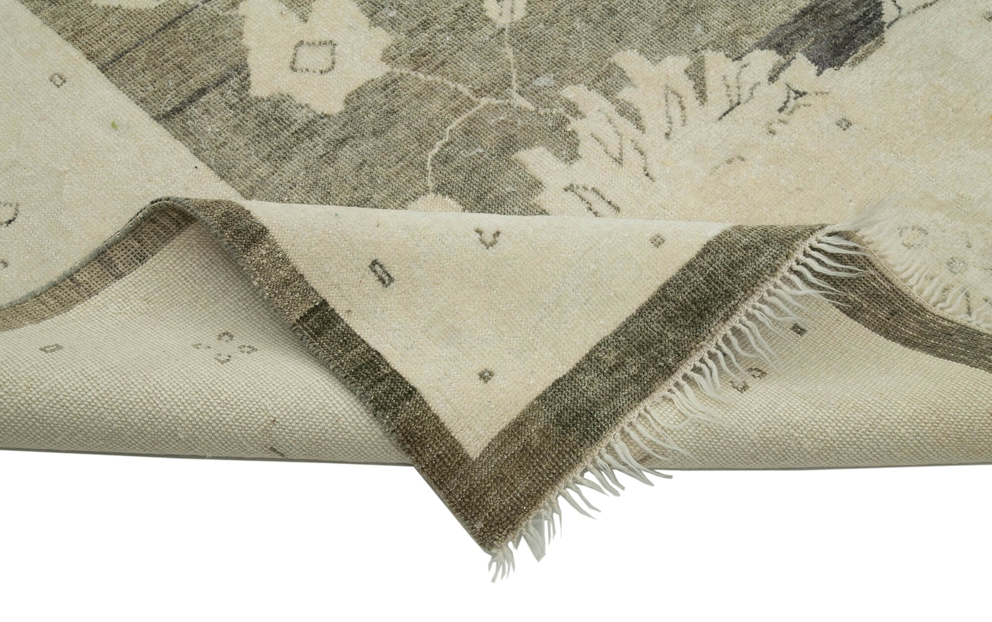 Tebriz Bej Klasik Pamuk Yün El Dokuma Halısı 285x404 Agacan