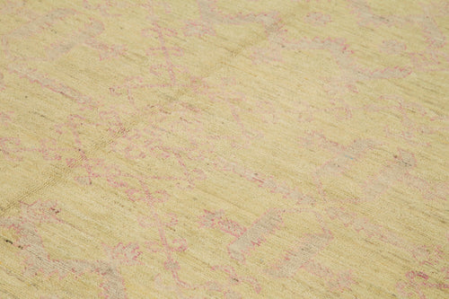 Tebriz Sarı Klasik Pamuk Yün El Dokuma Halısı 248x306 Agacan