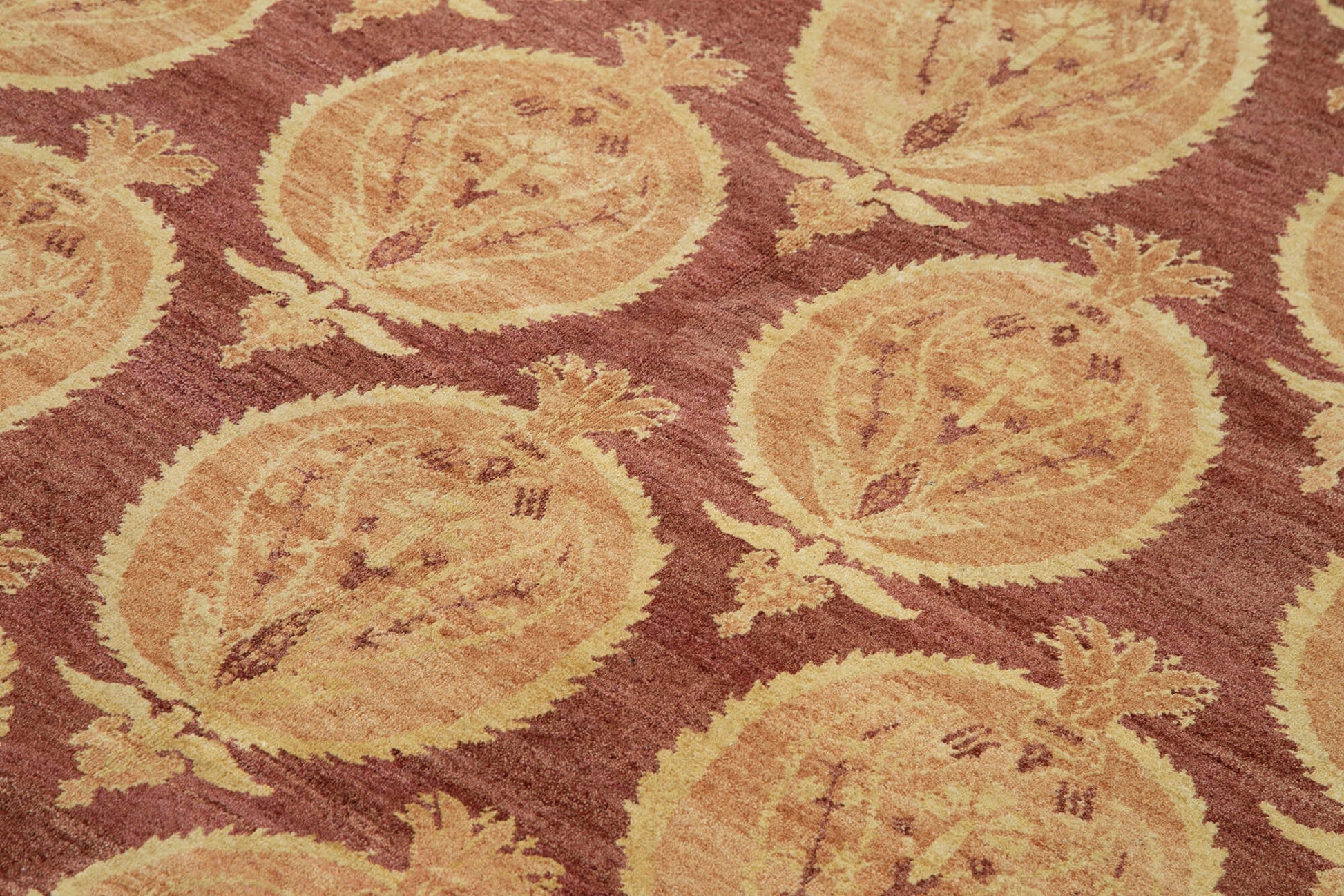 Tebriz Kırmızı Klasik Pamuk Yün El Dokuma Halısı 178x244 Agacan