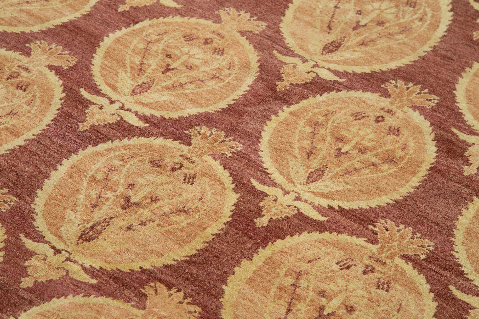 Tebriz Kırmızı Klasik Pamuk Yün El Dokuma Halısı 178x244 Agacan