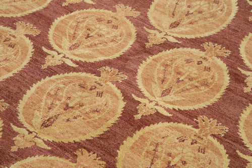 Tebriz Kırmızı Klasik Pamuk Yün El Dokuma Halısı 178x244 Agacan