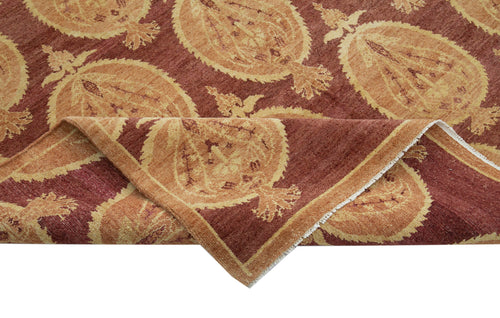 Tebriz Kırmızı Klasik Pamuk Yün El Dokuma Halısı 178x244 Agacan