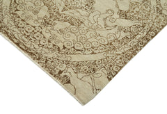 Tebriz Bej Klasik Pamuk Yün El Dokuma Halısı 182x273 Agacan