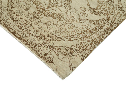 Tebriz Bej Klasik Pamuk Yün El Dokuma Halısı 182x273 Agacan