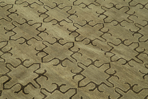 Tebriz Kahverengi Klasik Pamuk Yün El Dokuma Halısı 243x308 Agacan