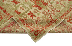 Tebriz Bej Klasik Pamuk Yün El Dokuma Halısı 310x430 Agacan