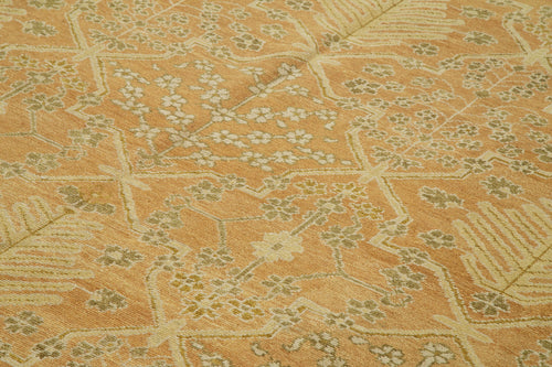 Tebriz Bej Klasik Pamuk Yün El Dokuma Halısı 278x367 Agacan