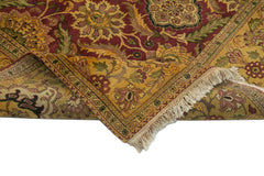 Tebriz Sarı Klasik Pamuk Yün El Dokuma Halısı 276x366 Agacan