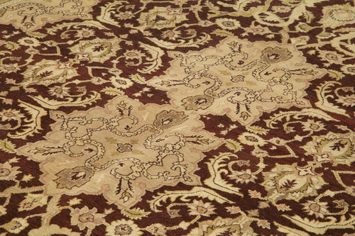 Tebriz Bej Klasik Pamuk Yün El Dokuma Halısı 280x370 Agacan