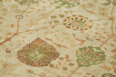 Tebriz Bej Klasik Pamuk Yün El Dokuma Halısı 274x372 Agacan