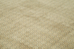 Tebriz Bej Klasik Pamuk Yün El Dokuma Halısı 271x382 Agacan