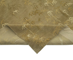 Tebriz Yeşil Klasik Pamuk Yün El Dokuma Halısı 297x407 Agacan