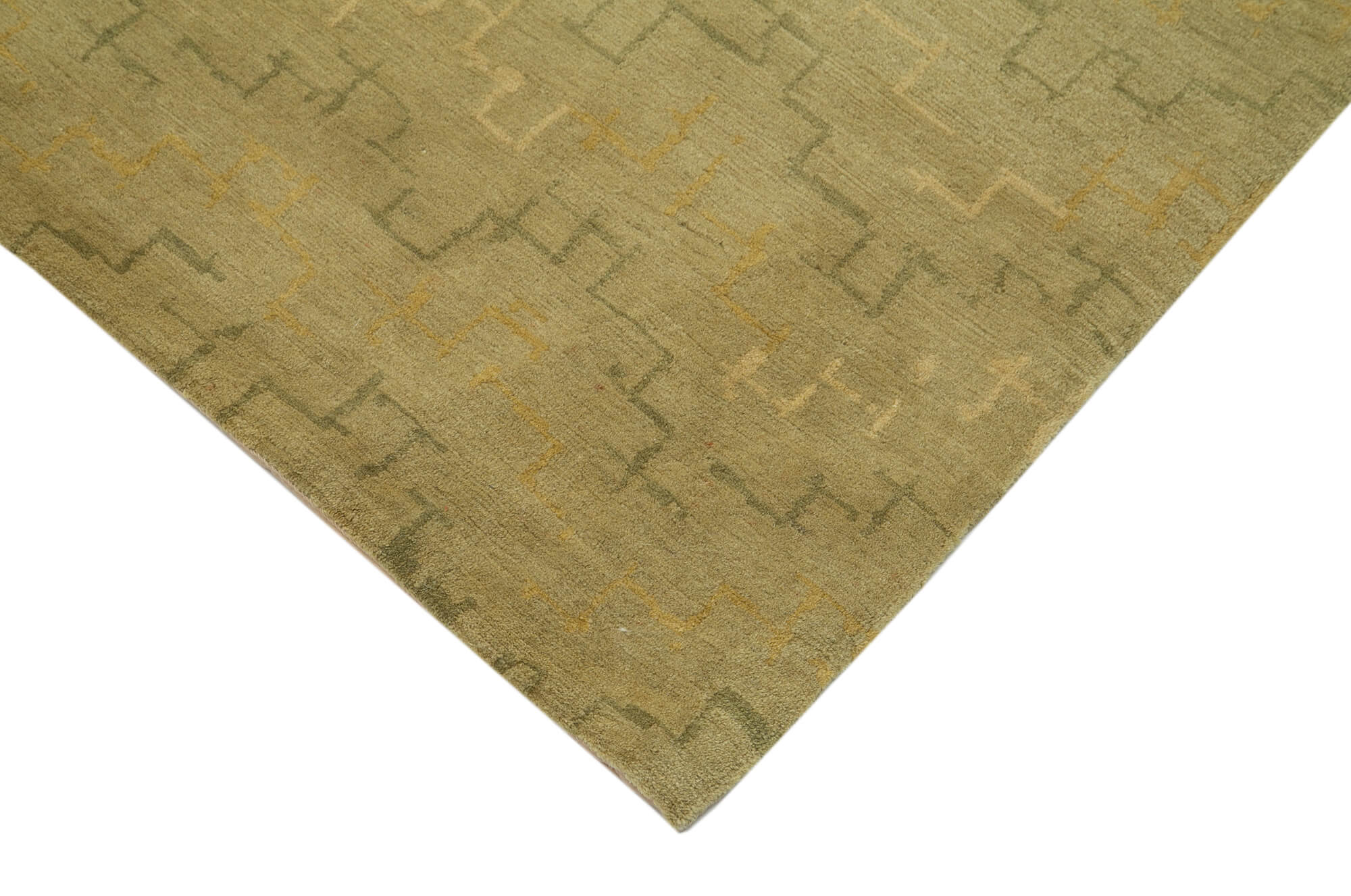 Tebriz Yeşil Klasik Pamuk Yün El Dokuma Halısı 290x410 Agacan