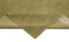 Tebriz Yeşil Klasik Pamuk Yün El Dokuma Halısı 290x410 Agacan