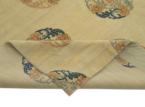 Tebriz Bej Klasik Pamuk Yün El Dokuma Halısı 303x425 Agacan