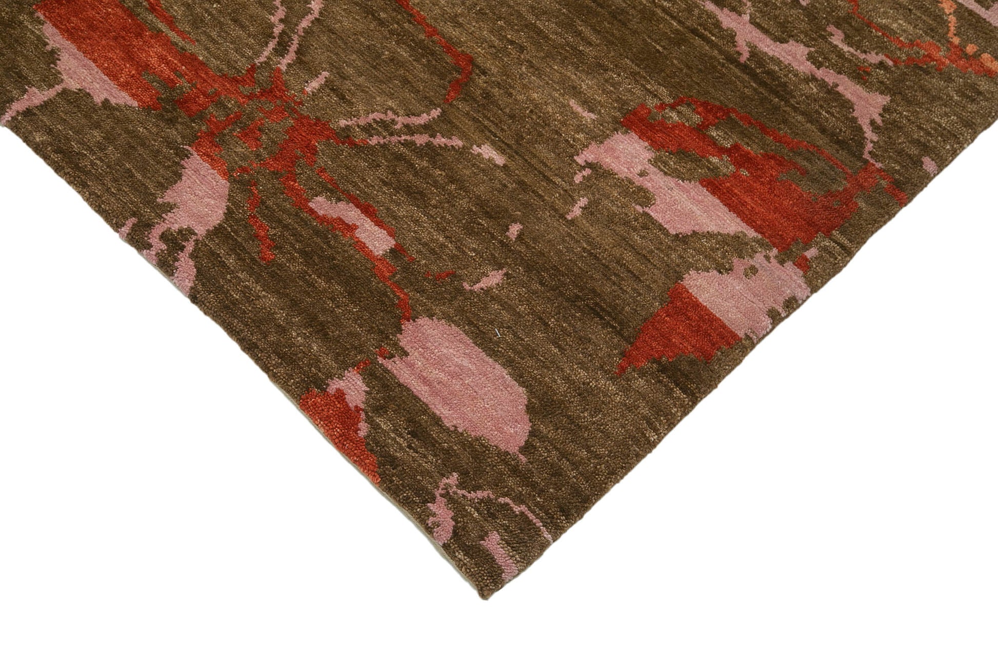 Tebriz Kahverengi Klasik Pamuk Yün El Dokuma Halısı 306x420 Agacan