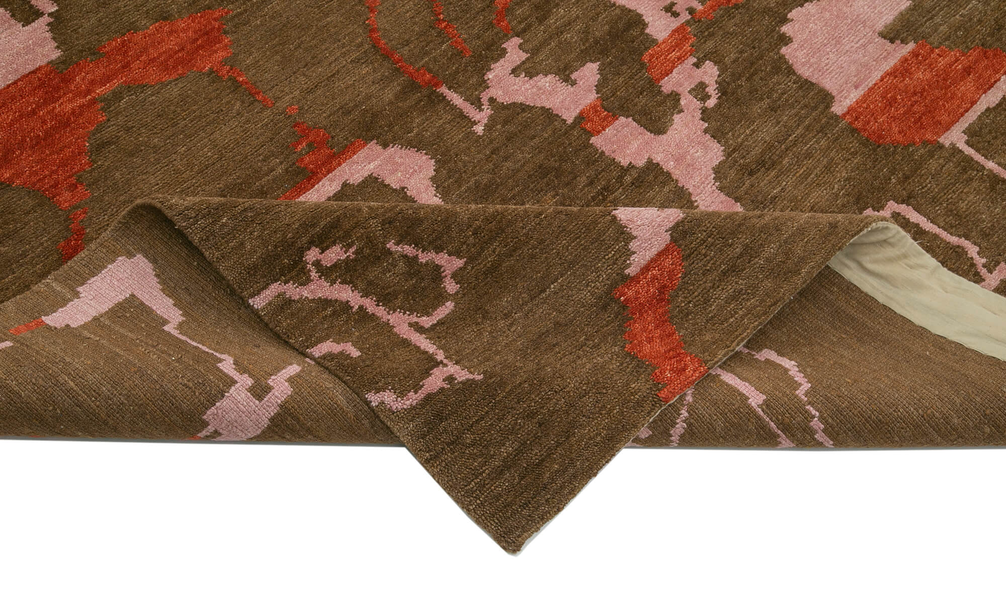 Tebriz Kahverengi Klasik Pamuk Yün El Dokuma Halısı 306x420 Agacan