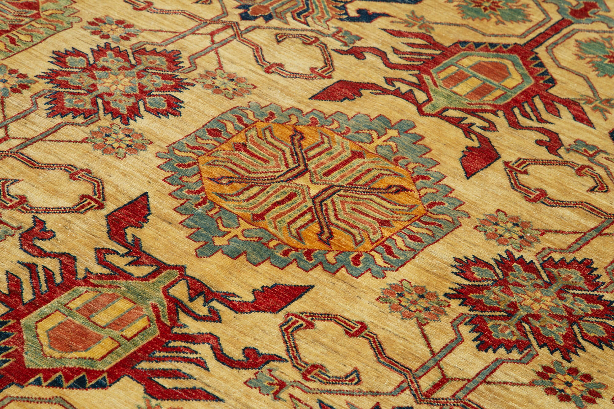 Tebriz Kırmızı Klasik Pamuk Yün El Dokuma Halısı 242x313 Agacan