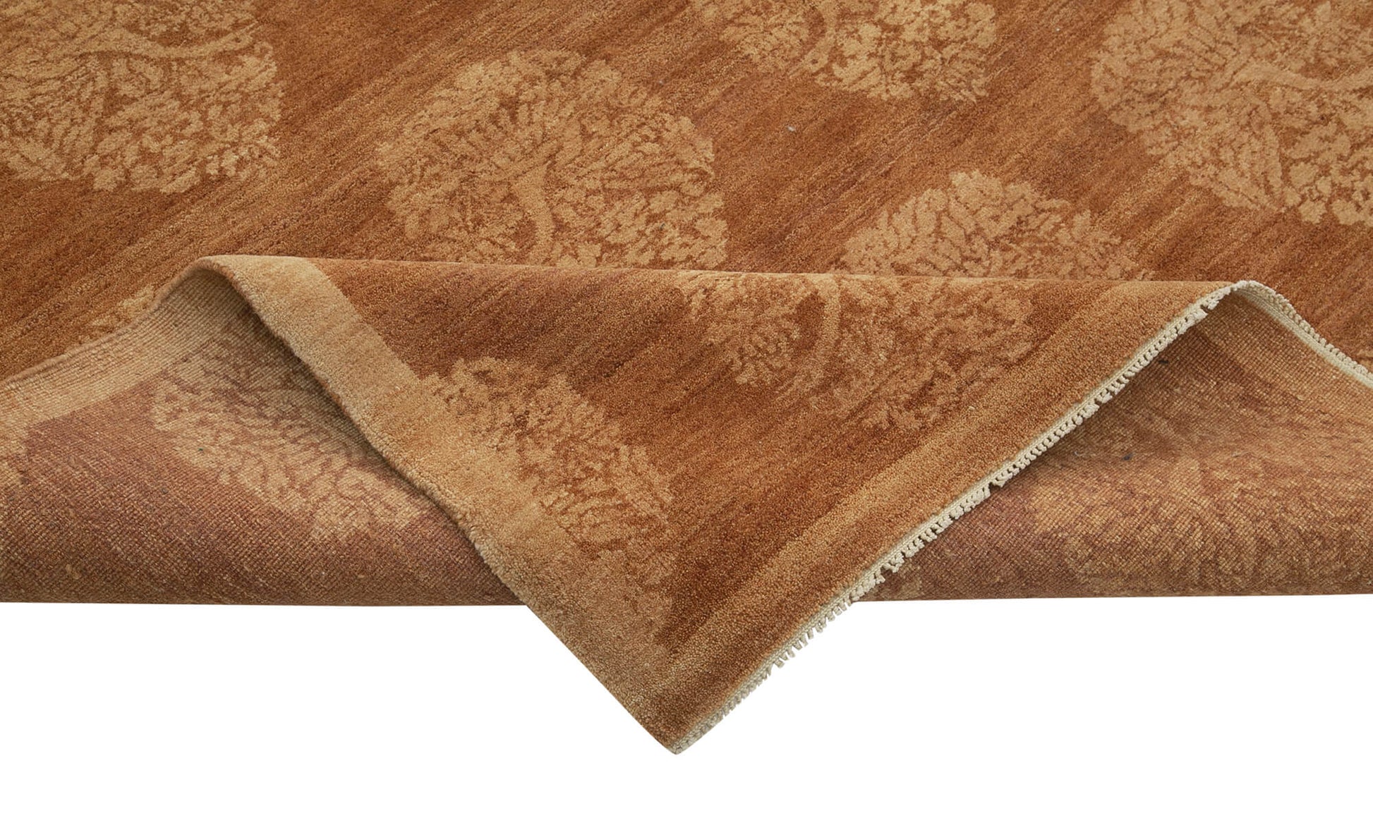 Tebriz Turuncu Klasik Pamuk Yün El Dokuma Halısı 275x365 Agacan