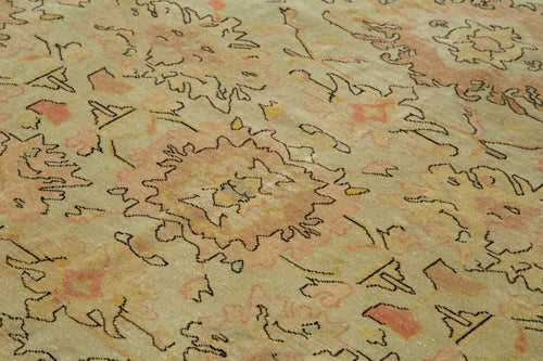 Tebriz Bej Klasik Pamuk Yün El Dokuma Halısı 250x302 Agacan