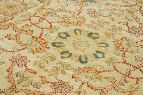 Tebriz Bej Klasik Pamuk Yün El Dokuma Halısı 250x300 Agacan